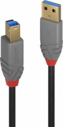 Lindy Anthra Line USB-A apa - USB-B apa 2.0 Adatkábel - Fekete (2m) (36742)