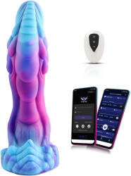 HISMITH WDA006-L Wildolo Fantasy Dildo Vibrator with App 26cm Blue-Pink-Purple Vibrator