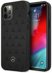 Mercedes-Benz Husa Mercedes MEHCP12LPSQBK iPhone 12 Pro Max 6, 7" Negru/black hardcase Leather Stars Pattern - pcone