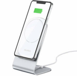 Choetech H047 holder with magnetic wireless charger (silver) (H047(with wireless c) - pepita