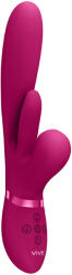 VIVE Kura Thrusting G-Spot Vibrator with Flapping Tongue & Pulse Wave Stimulator Pink Vibrator