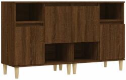 vidaXL 2 db barna tölgy színű szerelt fa tálalóasztal 60 x 35 x 70 cm (3185726) - pepita