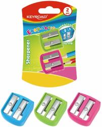 Keyroad Hegyező 2 lyukú 2 db/bliszter Keyroad Easy-sharp vegyes színek (KR972438)