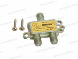 Somogyi Elektronic TS-1910 Koax kábel F-elosztó 2 kimenetes 5-900 MHz TS1910 (TS 1910)
