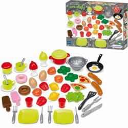 Ecoiffier Ecoiffier: Set de alimente și accesorii pentru bucătărie - 50 piese (7600002657)