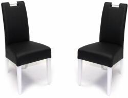  2db Athos szék fekete - fehér műbőr (CBDSZATHO2SFF)
