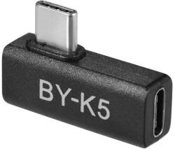 BOYA BY-K5 Female TYPE-C to Male TYPE-C 90 fokos adapter (BY-K5) - pcx