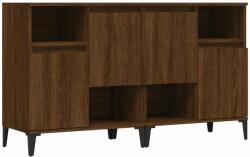 vidaXL 2 db barna tölgy színű szerelt fa tálalóasztal 60 x 35 x 70 cm (3185734) - pepita