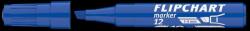 ICO Flipchart marker vízbázisú 1-4mm, vágott Artip 12 kék (9580002006)