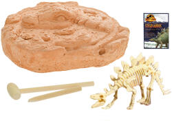 MIKRO Set Jurassic World, sculptați un schelet de Stegosaurus cu accesorii (MI34732)