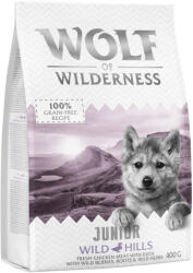 Wolf of Wilderness 400g Wolf of Wilderness Junior 'Wild Hills' kacsa kutyatáp