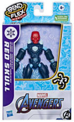Hasbro Marvel Bosszúállók Bend & Flex - Red Skull Ice Mission hajlítható játékfigura (F4008_F4017)