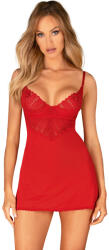 Obsessive Ingridia Chemise & Thong Red XL/XXL