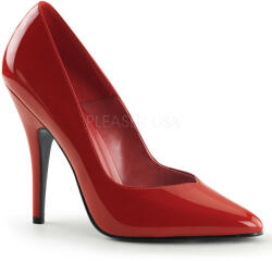 Pleaser USA Pleaser Seduce-420V - Női sexy cipő Piros Lakkozott 44