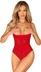Obsessive Ingridia Crotchless Teddy Red XS/S