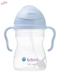 B. Box B. Box, Gelato, cana cu pai si manere, albastra, bubblegum, 240 ml Set pentru masa bebelusi