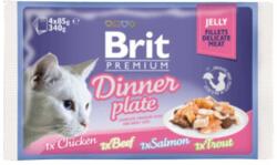  Brit Premium Cat Delicate Fillets in Jelly Dinner Plate 340 g (4x85 g)