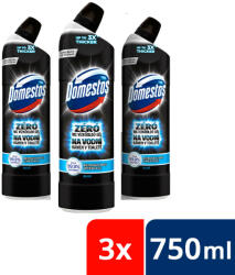 Domestos Zéró WC vízkőoldó, blue (3x750 ml)