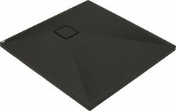 Deante Correo, négyzet alakú gránit zuhanytálca 80x80x3, 5 cm, fekete matt, DEA-KQR_N42B (KQR_N42B)