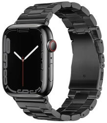 Apple Watch 1-6, SE, SE (2022) (38 / 40 mm) / Watch 7-8 (41 mm), fém pótszíj, Hoco WA10, fekete - tok-shop