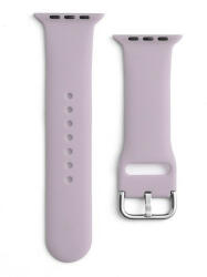 Apple Watch 1-6, SE, SE (2022) (38 / 40 mm) / Watch 7-8 (41 mm), szilikon pótszíj, állítható, fém csattal, lila - tok-shop