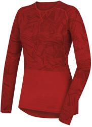 HUSKY Merino Merino Thermal Underwear tricou cu mânecă lungă pentru femei roșu