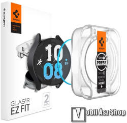 Spigen Samsung Galaxy Watch6 40mm (SM-R930/935), SPIGEN EZ FIT Glas. tR okosóra üvegfólia, 9H, 0, 2mm, 2db, Sík rész (AGL06522)
