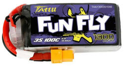 Tattu Funfly 1300mAh 11.1V 100C 3S1P akkumulátor - szalaialkatreszek