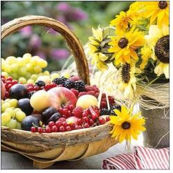 Ambiente Őszi - gyümölcsös szalvéta - Sunny Fruit (VR-13314470)