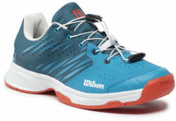 Wilson Pantofi Wilson Kaos Jr 2.0 Ql WRS329110 Blue Coral/Wht/Fiesta