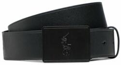 Ralph Lauren Férfi öv Polo Ralph Lauren 36mm Pp Plaque Belt 405691693005 Black/Matte Black 36 Férfi