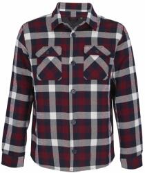 SOL'S Bélelt flanel ing Noah - Borvörös | 3XL/4XL (SOLS-03989-1000350157)