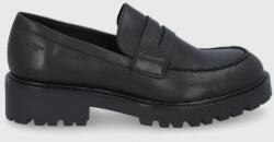 Vagabond Shoemakers bőr félcipő fekete, női, lapos talpú - fekete Női 39