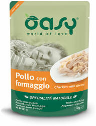 Oasy Oasy Cat Alutasak Natural Csirke Sajttal 6x70g