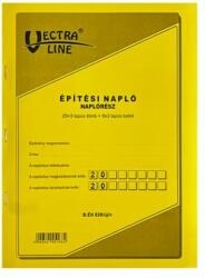 Vectraline Nyomtatvány építési napló VECTRALINE A/4 álló 25x3 lapos pótlapokkal (BÉTI820/V) - fotoland