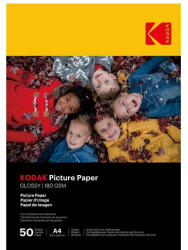 Kodak Fotópapír KODAK Picture High Gloss A/4 180g 50 ív/csomag (KO-9891264) - papir-bolt