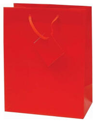 Creative Dísztasak CREATIVE Special Simple M 18x23x10 cm egyszínű piros zsinórfüles (71456) - papir-bolt