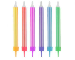 Godan Jumbo Colourful, Színes tortagyertya, gyertya szett 12 db-os (MLG131468)