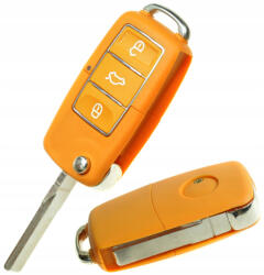  Volkswagen 3 gombos bicsakulcsház sárga vízálló (VW000040)