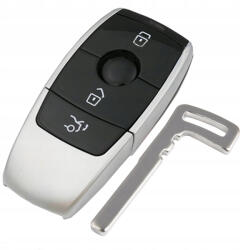 Mercedes 3 gombos smart kulcsház fekete (ME000042)