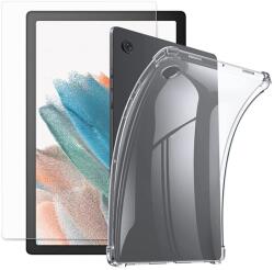 Gigapack Szilikon telefonvédő (közepesen ütésálló, légpárnás sarok + képernyővédő üveg) ÁTLÁTSZÓ Samsung Galaxy Tab A8 10.5 WIFI (2021) SM-X200, Samsung Galaxy Tab A8 10.5 LTE (2021) SM-X205 (GP-113244)