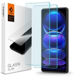 Spigen Glas. TR Slim Xiaomi Redmi Note 12 Pro 5G/12 Pro+ Plus 5G 2db AGL06045 edzett üveg fólia