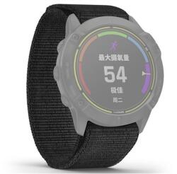 gigapack Pótszíj (egyedi méret, 26 mm, nylon, tépőzáras, légáteresztő) FEKETE Garmin Fenix 7X Pro Solar, Garmin Epix Pro (Gen2) 51mm, Garmin Fenix 6X Pro, Garmin Fenix 6X Pro Sapphire, Garmin Fenix 6X (GP-1492