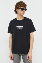 Levi's t-shirt fekete, férfi, nyomott mintás - fekete M - answear - 10 690 Ft
