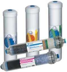 FILTRO Set complet de 5 filtre cu carcasa alba, filet de 1/4″ (FL-SET5-AQ) Filtru de apa bucatarie si accesorii