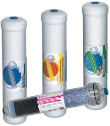 FILTRO Set 4 filtre de schimb cu carcasa alba, filet de 1/4″ (FL-SET4-AQ) Filtru de apa bucatarie si accesorii