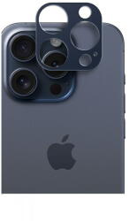Glass PRO Rama protectie camera foto HOFI Alucam Pro compatibila cu iPhone 15 Pro / 15 Pro Max Navy Blue (9319456606201)
