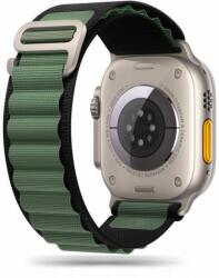 Tech-protect Curea material textil Tech-Protect Nylon Pro compatibila cu Apple Watch 4/5/6/7/8/SE/Ultra 42/44/45/49mm Green/Black (9490713930267)