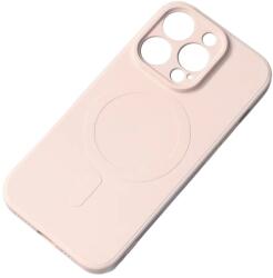 Carcasa Silicone Case MagSafe compatibila cu iPhone 15 Plus Beige (9145576279854)