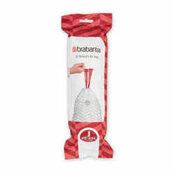 Brabantia Sac de gunoi Brabantia, marimea J 20-25L, 20 bucati, alb 650537 (650537)